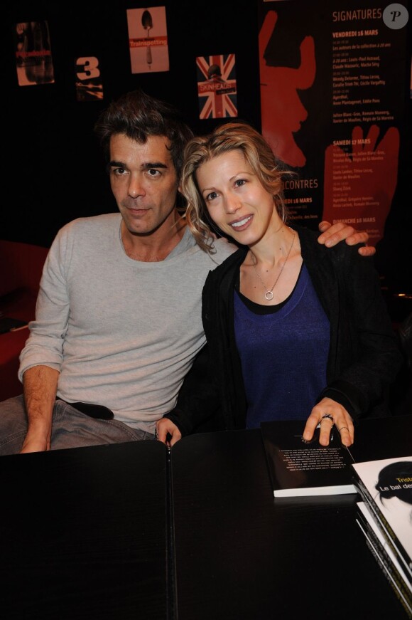 Xavier de Moulins et Tristane Banon au Salon du Livre à Paris le 18 mars 2012