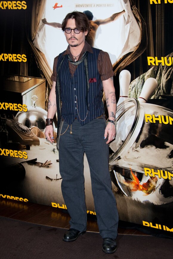 Johnny Depp à Paris en novembre 2011.