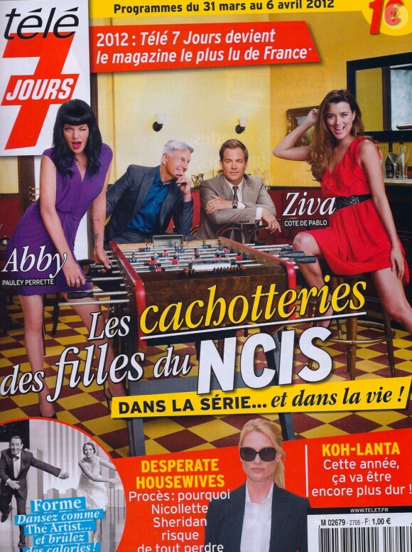 Le magazine Télé 7 Jours en kiosques le lundi 26 mars 2012.