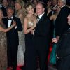 Le prince Albert et la princesse Charlene ont ouvert le bal, lors de la soirée du Bal de la Rose le 24 mars 2012.