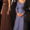 La princesse Mary de Danemark sublime lors du dîner donné en l'honneur du prince Charles et de Camilla Parker Bowles par la reine Margrethe II de Danemark, le 26 mars 2012.