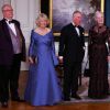 Le prince Charles et la duchesse Camilla ont été honorés le 26 mars 2012 par un dîner au palais royal d'Amalienborg, à Copenhague, donné par la reine Margrethe II de Danemark et le prince consort Henrik.