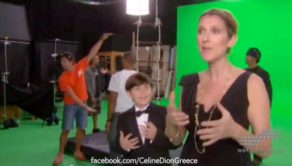 Céline Dion et son fils René-Charles dans cet extrait du documentaire Céline : Trois gars et un nouveau show.