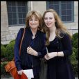 Danièle Thompson et sa petite-fille Anna Bruckner lors de l'installation au sein de l'Académie des Beaux-Arts à Paris le 28 mars 2012 de Jean-Jacques Annaud