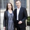 Christophe Malavoy et sa femme lors de l'installation de Jean-Jacques Annaud au sein de l'Académie des Beaux-Arts à Paris le 28 mars 2012