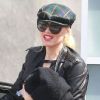 C'est une superbe Gwen Stefani qui arrive aux studios South Music & Sound Design à Santa Monica, où elle retrouve ses compères de No Doubt. Le 28 mars 2012.