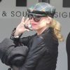 Gwen Stefani, stylée, se rend aux studios South Music & Sound Design à Santa Monica pour finaliser le nouvel album de No Doubt. Le 28 mars 2012.