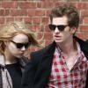 Emma Stone et Andrew Garfield se promenant à New York le 28 mars 2012