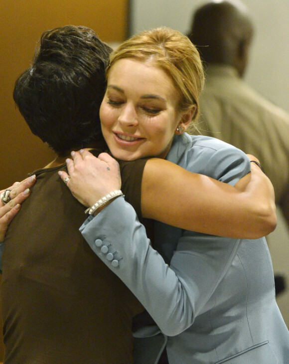 Lindsay Lohan, libérée de toute comparution devant la Cour supérieure de Los Angeles, le 29 mars 2012.