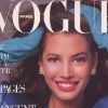 Christy Turlington en couverture de Vogue Paris. Août 1987.
