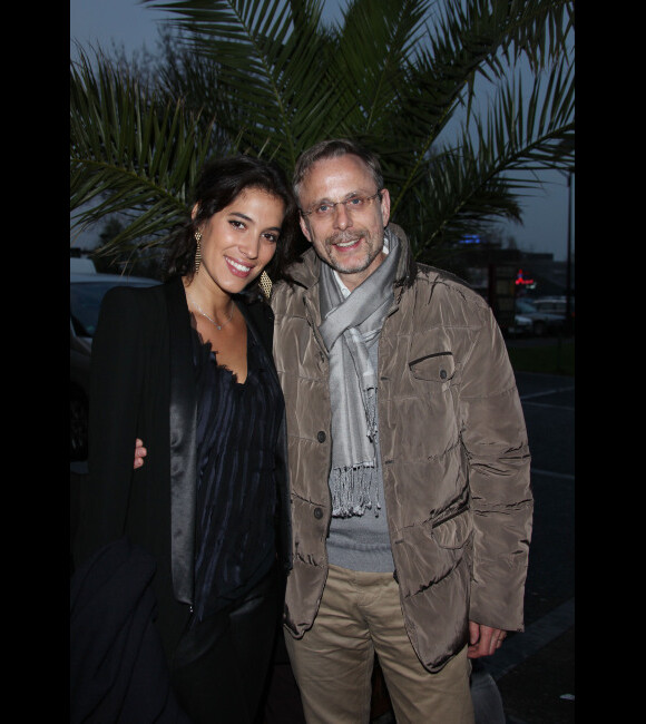 Laurie Cholewa et Christophe Rossignon posent lors du Festival 2 Cinéma, à Valenciennes, le mercredi 4 avril 2012.