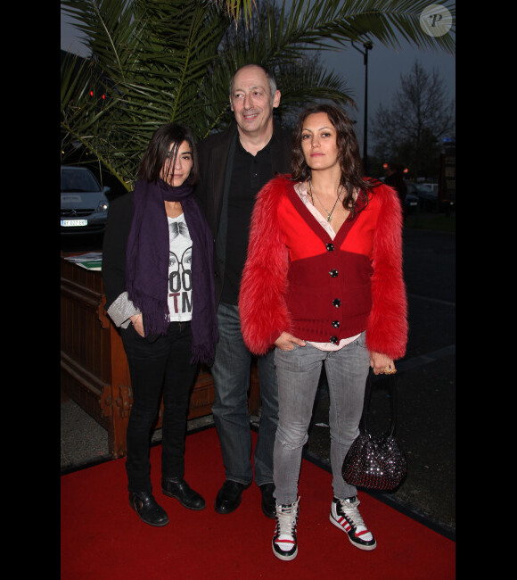 Lubna Azabal, Sam Karmann et Karole Rocher posent lors du Festival 2 Cinéma, à Valenciennes, le mercredi 4 avril 2012.