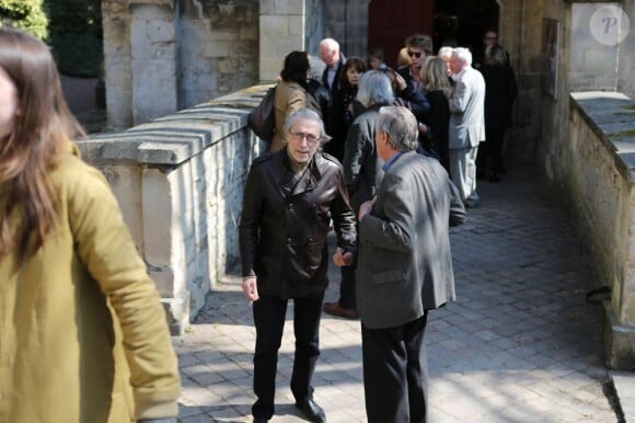Luis Rego lors des obsèques de Philippe Bruneau le 3 avril 2012 en l'église Saint-Ouen de Caen
