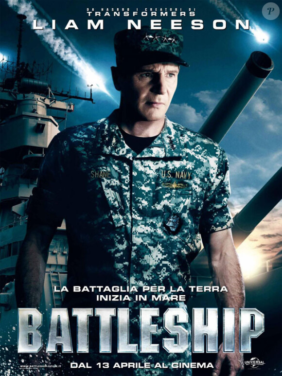 Liam Neeson dans Battleship de Peter Berg.