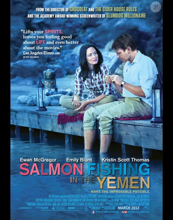 Des saumons dans le désert  avec Emily Blunt et Ewan McGregor.