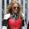 Kylie Minogue : très sexy sur le tournage de son nouveau clip à Londres le 19 avril 2012