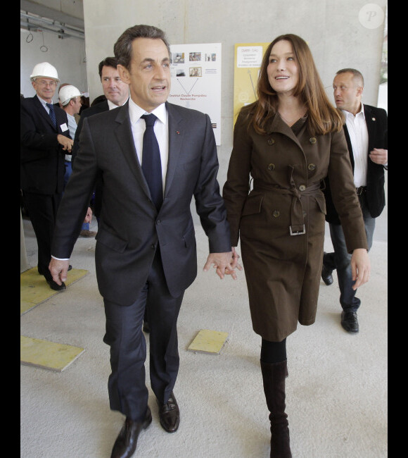 Nicolas Sarkozy et Carla Bruni à Nice le 20 avril 2012