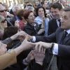 Nicolas Sarkozy s'offre un bain de foule à Nice le 20 avril 2012