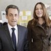 Nicolas Sarkozy et Carla Bruni, détendus à Nice le 20 avril 2012