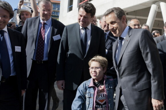 Nicolas Sarkozy et Christian Estrosi à Nice le 20 avril 2012