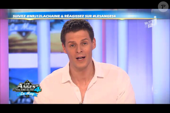Matthieu Delormeau sur le plateau des Anges de la télé-réalité 4 - Le Mag le lundi 23 avril 2012 sur NRJ 12