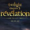 Twilight - Chapitre 5 : Révélation 2e partie, en salles le 14 novembre.