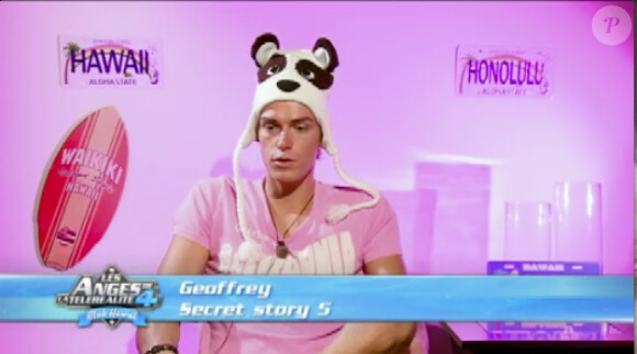 Geoffrey dans les Anges de la télé-réalité 4, vendredi 27 avril 2012, sur NRJ 12