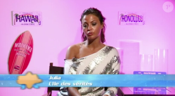 Julia dans les Anges de la télé-réalité 4, vendredi 27 avril 2012, sur NRJ 12
