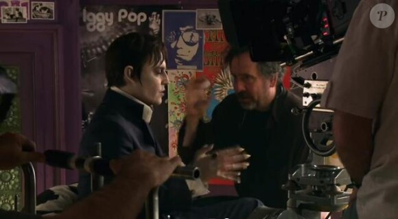 Johnny Depp et Tim Burton dans Dark Shadows