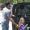 David Charvet et Brooke Burke, entourés de leurs enfants Heaven et Shaya, à Malibu, le samedi 28 avril 2012.