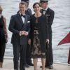 Le prince Frederik et la princesse Mary de Danemark à l'Opéra de Copenhague pour les Prix Reumert le 29 avril 2012