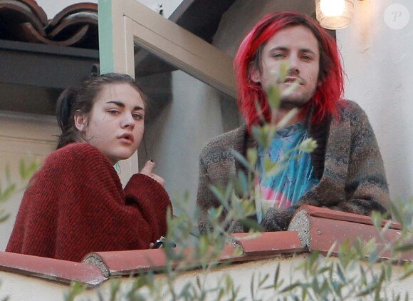 Frances Bean Cobain et son fiancé Isaiah Silva à Los Angeles le 6 novembre 2011