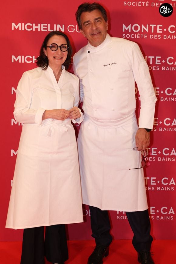 Les chefs Anne-Sophie Pic et Yannick Alléno à l'Hôtel de Paris Monte-Carlo, lors du Dîner des Chefs à la veille de la Cérémonie des remises des Etoiles Michelin à Monaco, le 15 mars 2026. Crédit Jean Marc Lhomer/Bestimage