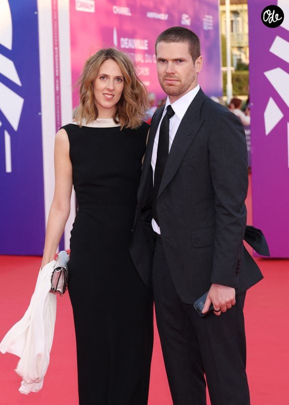 Joy Desseigne-Barriere et son frère Alexandre Barriere - Tapis rouge pour la projection du film "Bugonia" lors du 51éme Festival du Cinema Américain de Deauville le 6 septembre 2025. © Denis Guignebourg/Bestimage