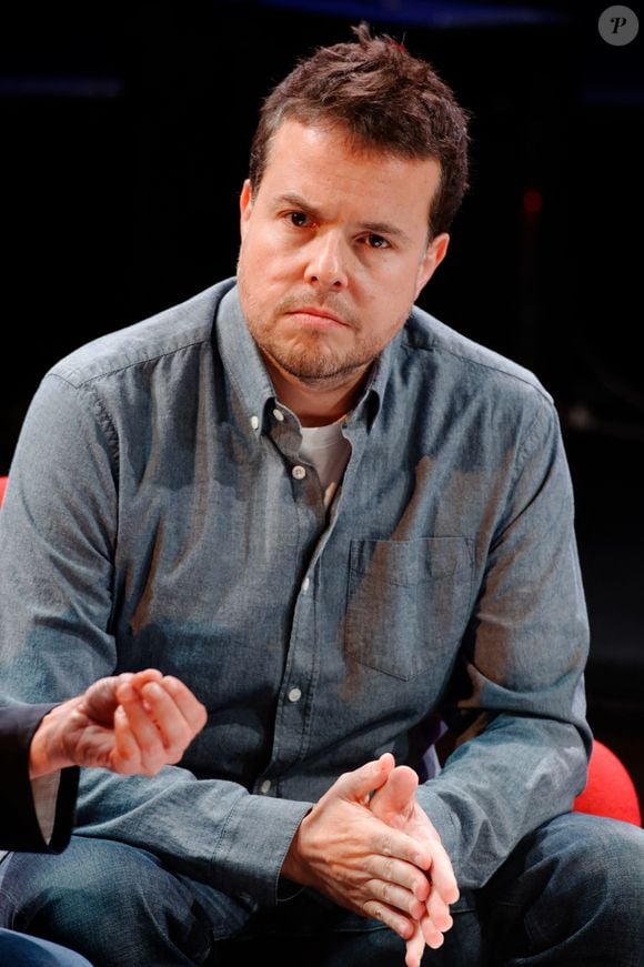 Nicolas Demorand assistant à la conférence de presse annuelle de la station de radio Radio France à Paris, France, 26 août 2015. Photo par Alban Wyters/ABACAPRESS.COM