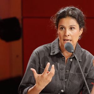 Apolline de Malherbe - Conférence de presse de rentrée de RMC / RMC Sport saison 2021/2022 à l'Altice Campus à Paris, France, le 30 août 2021. © Christophe Clovis / Bestimage