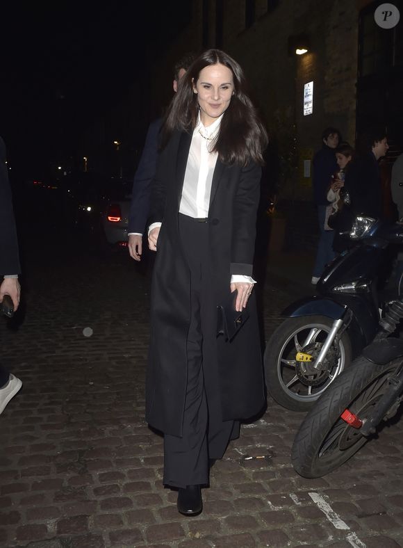 Michelle Dockery à la sortie du Chiltern Firehouse à Londres, le 17 février 2024 @AGENCE / BESTIMAGE
