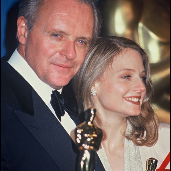 Anthony Hopkins et Jodie Foster, Oscar du Meilleur acteur et de la Meilleure actrice pour "Le Silence des Agneaux" en 1992. © AGENCE / BESTIMAGE