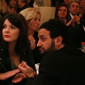 Exclusif - Cyril Hanouna et Emilie - Soirée annuelle de la FIDH (Fédération Internationale des Droits de l'homme) et 65eme anniversaire de la Déclaration universelle des Droits de l'Homme a l'Hôtel de Ville de Paris le 10 décembre 2013. © Denis Guignebourg / Bestimage