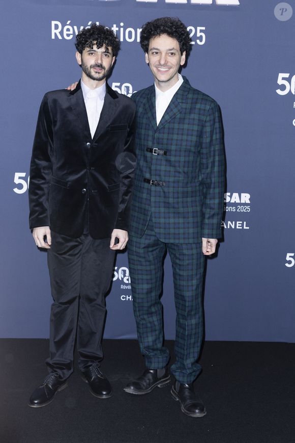 Michael Zindel et  Noé Debré - Photocall de la soirée "Cesar Révélations 2025" au Trianon à Paris le 20 janvier 2025.

© Olivier Borde / Bestimage