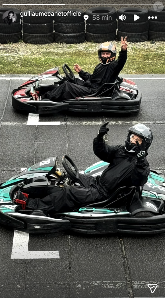 Le programme était musclé ! L'acteur a partagé avec sa bande des sessions de karting et une incroyable balade en ULM.