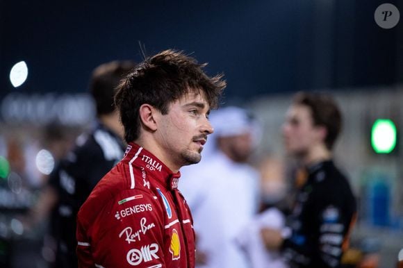 Formule 1 - Grand prix de Bahreïn 2025 - Charles Leclerc Scuderia Ferrari HP, Monaco, 16 im Parc Ferme zufrieden mit Platz 3, BAH, Formel 1 Weltmeisterschaft, Gulf Air Grand Prix von Bahrain, Bahrain International Circuit, Qualifying, Saison 2025
