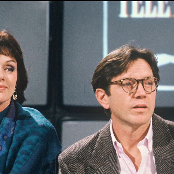 Archive - Bernard Giraudeau et Anny Duperey au Telethon © Dominique Jacovides Bestimage