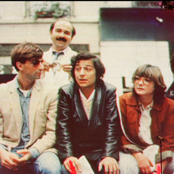 Josiane Balasko, Michel Blanc, Thierry Lhermitte, Marie-Anne Chazel, Gérard Jugnot, Christian Clavier - Les bronzés 3 sur le plateau de Vivement Dimanche le 1er janvier 2006  BERTRAND RINDOFF PETROFF / BESTIMAGE