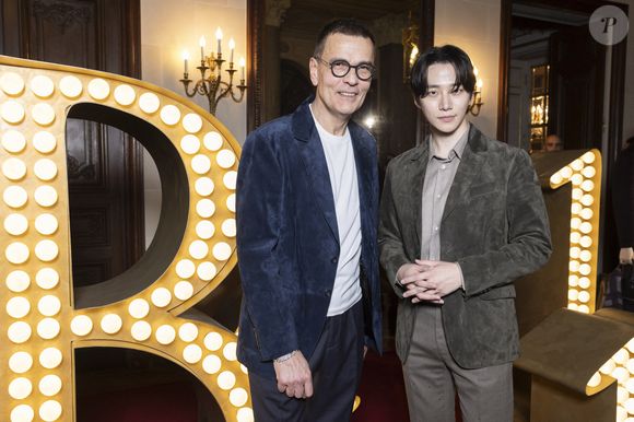 Jean-Marc Mansvelt, PDG de Berluti, Lee Jun-ho - Photocall pour les 130 ans de Berluti lors de la fashion week à Paris le 22 janvier 2025. © Olivier Borde /Bestimage