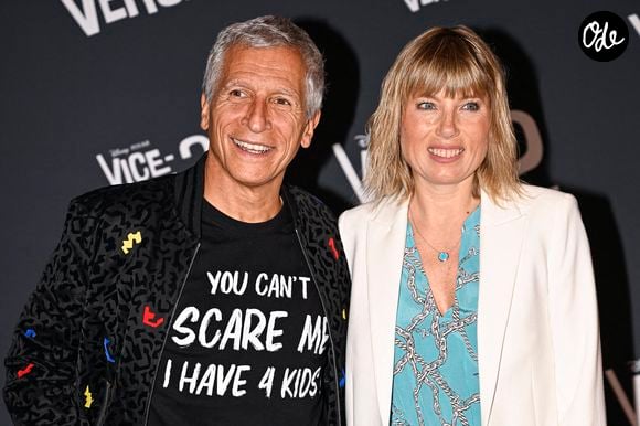 Nagui et son épouse Melanie Page assistent à la première de « Vice Versa 2 » au Grand Rex, le 16 juin 2024 à Paris, en France. Photo : Victor Joly/ABACAPRESS.COM