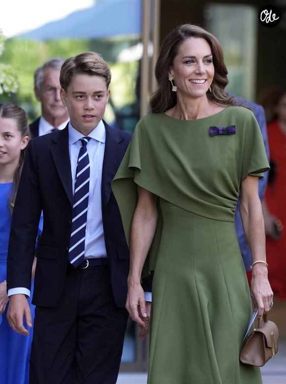 La princesse Charlotte, le prince George et Kate Middleton à Wimbledon, le 12 juillet 2026.

© Andrew Matthews / Bestimage