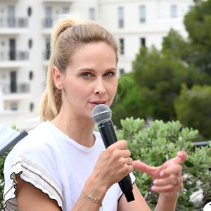 Exclusif - Ophélie Meunier lors du moment d'échange autour de la place des femmes dans le milieu professionnel en marge du Bullpadel Show 06 à Antibes Juan les Pins, sur le roof top du 1932 Hôtel & Spa Cap d'Antibes. Un échange animé par l'animateur vedette de TV Monaco, Sébastien Serrano, orchestré par l'un des organisateurs de cette compétition Robin Aziza, figure incontournable du Padel en France. © Bruno Bebert/Bestimage