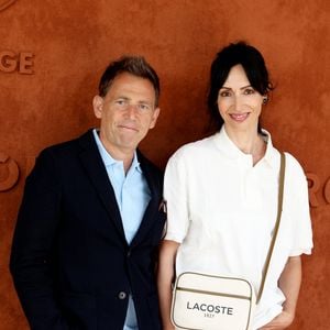 Géraldine Maillet et son compagnon Daniel Riolo au village (jour 9) lors des Internationaux de France de Tennis de Roland Garros 2022 à Paris, France, le 30 mai 2022. © Dominique Jacovides/Bestimage