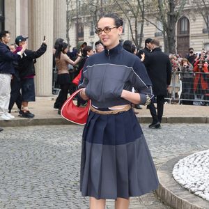 Pauline Ducruet aux arrivées au défilé Miu Miu Mode Féminine Prêt-À-Porter Automne/Hiver 2025-2026 lors de la Fashion Week de Paris (PFW) au Conseil économique et social Palais de Iéna, à Paris, France, le 11 mars 2025. © Denis Guignebourg/Bestimage